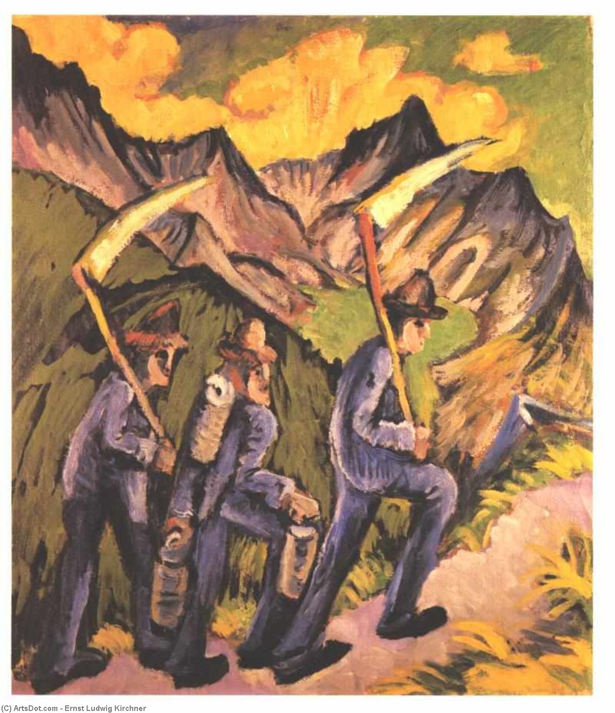 Life On The Alpine Pasture — Ernst Ludwig Kirchner