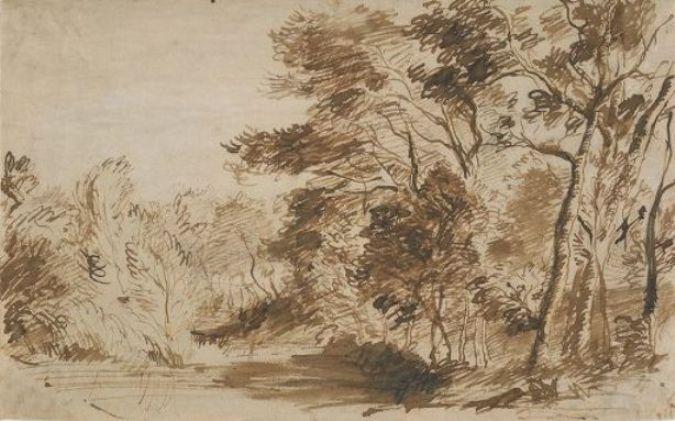 Forest Landscape With A Pond — Jan Andrea Lievens Jan Lievens
