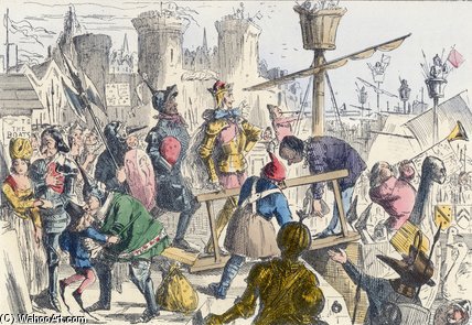 Embarkation Of King Henry V At Southampton — John Leech