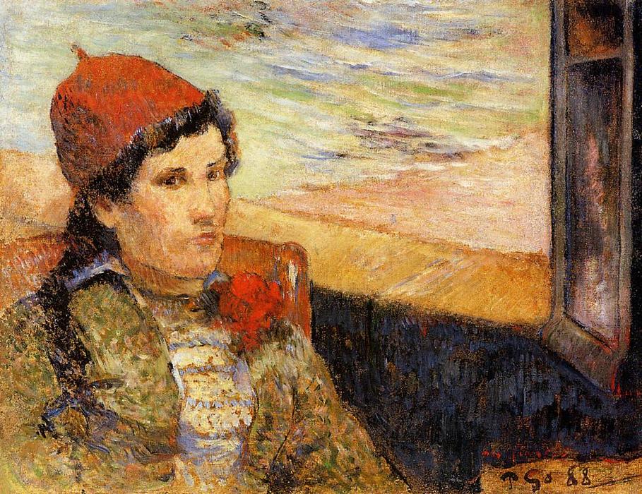 Young Woman At A Window — Eugène Henri Paul Gauguin