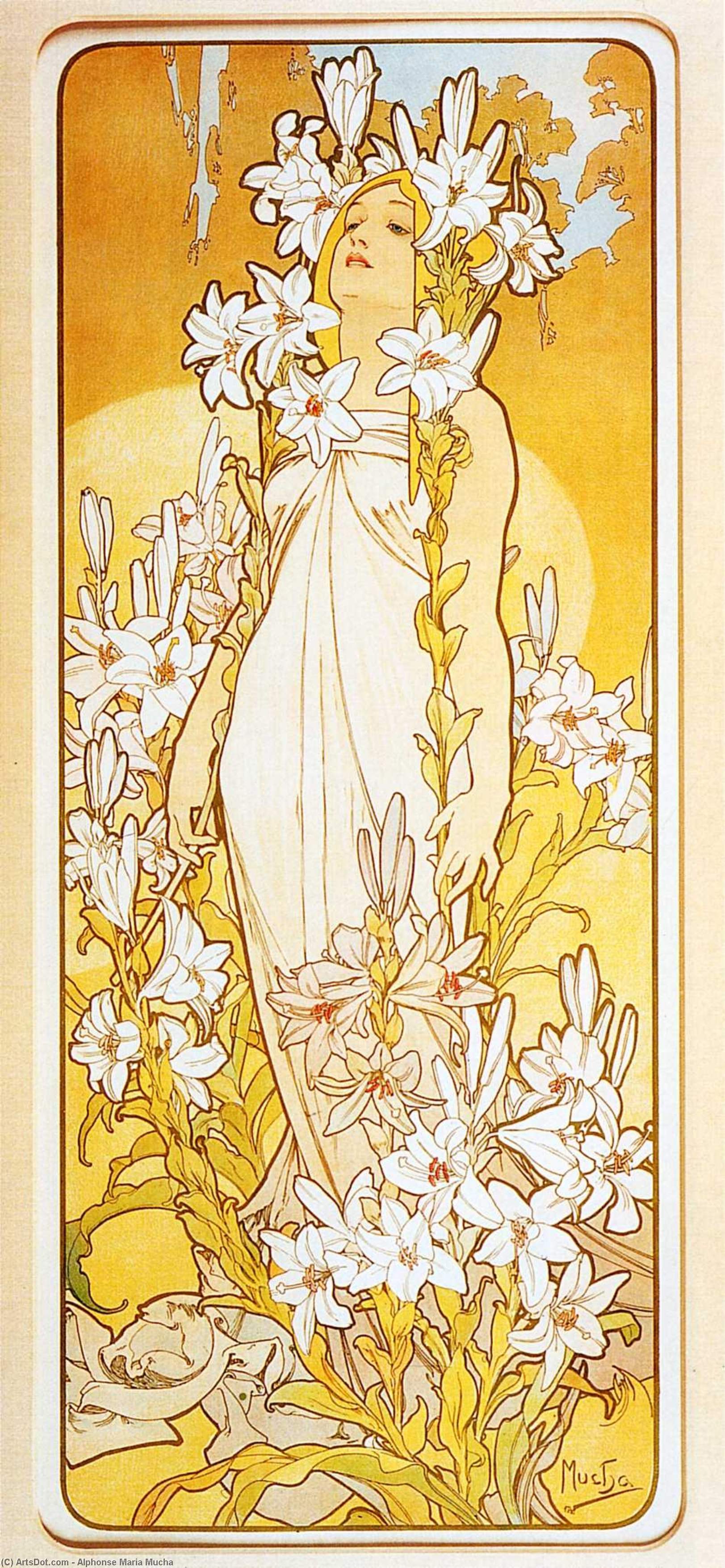 Lily — Алфонс Муха