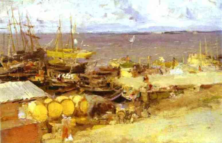 Arkhangelsk Port On Dvina — Konstantin Alexejewitsch Korowin