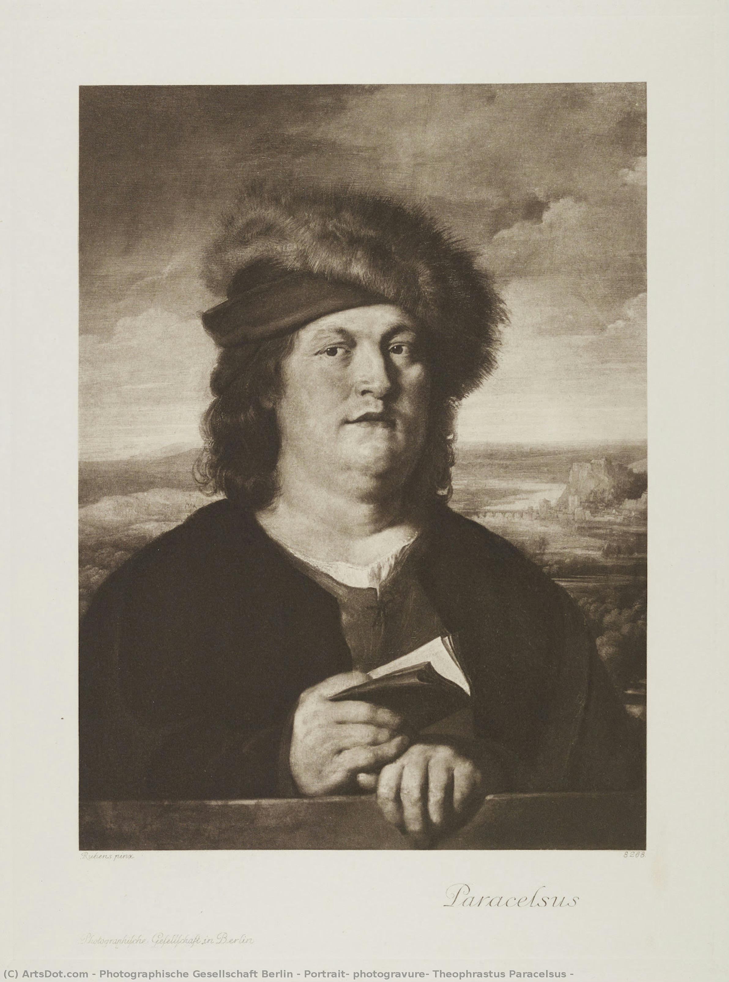 Portrait, Photogravure, Theophrastus Paracelsus — Photographische Gesellschaft Berlin