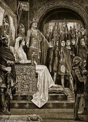 The Assembly At Windsor — Richard Caton Woodville
