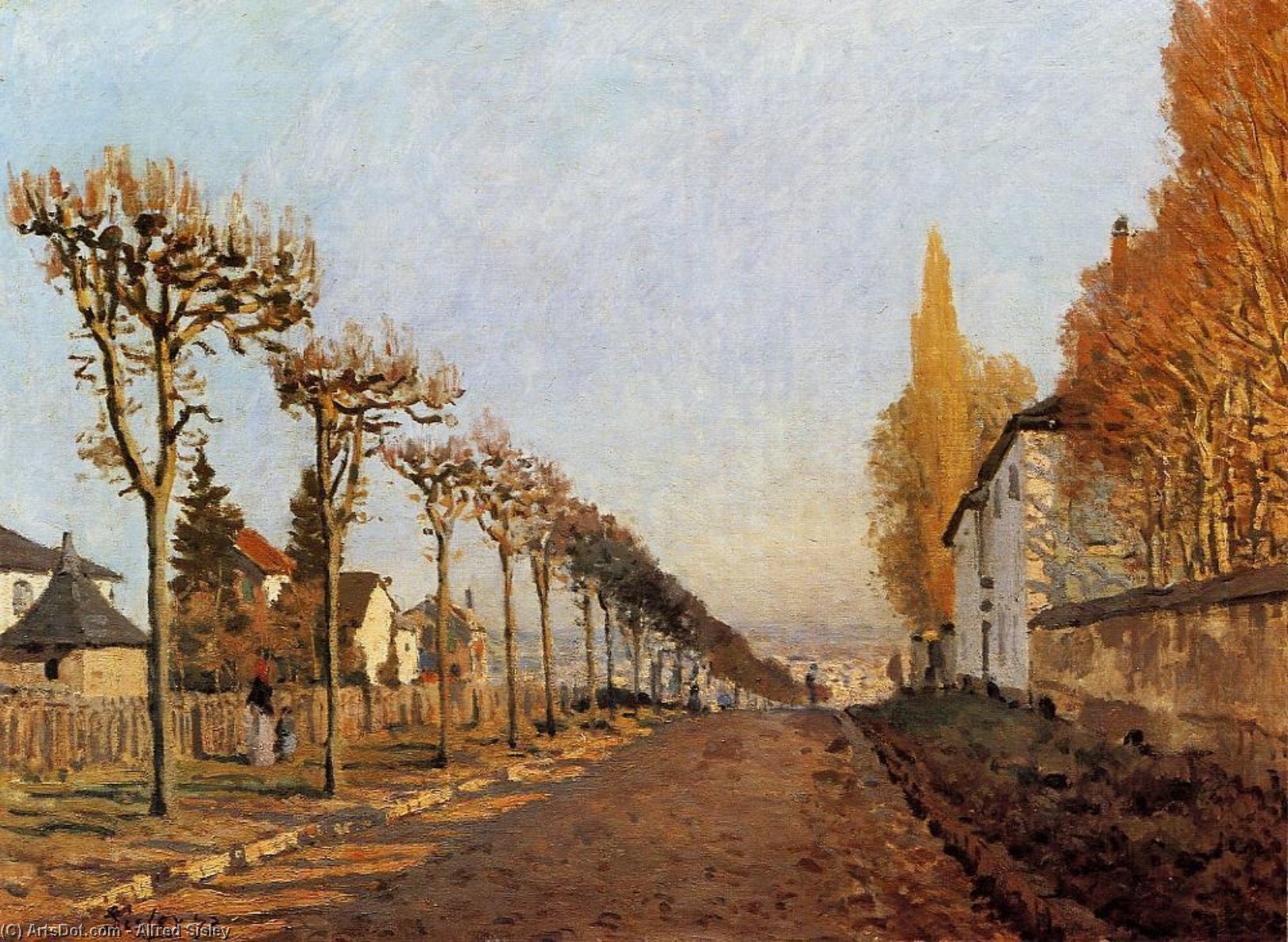 Chemin De La Machine, Louveciennes (also Known As Rue De La Machine, Louveciennes) — Alfred Sisley