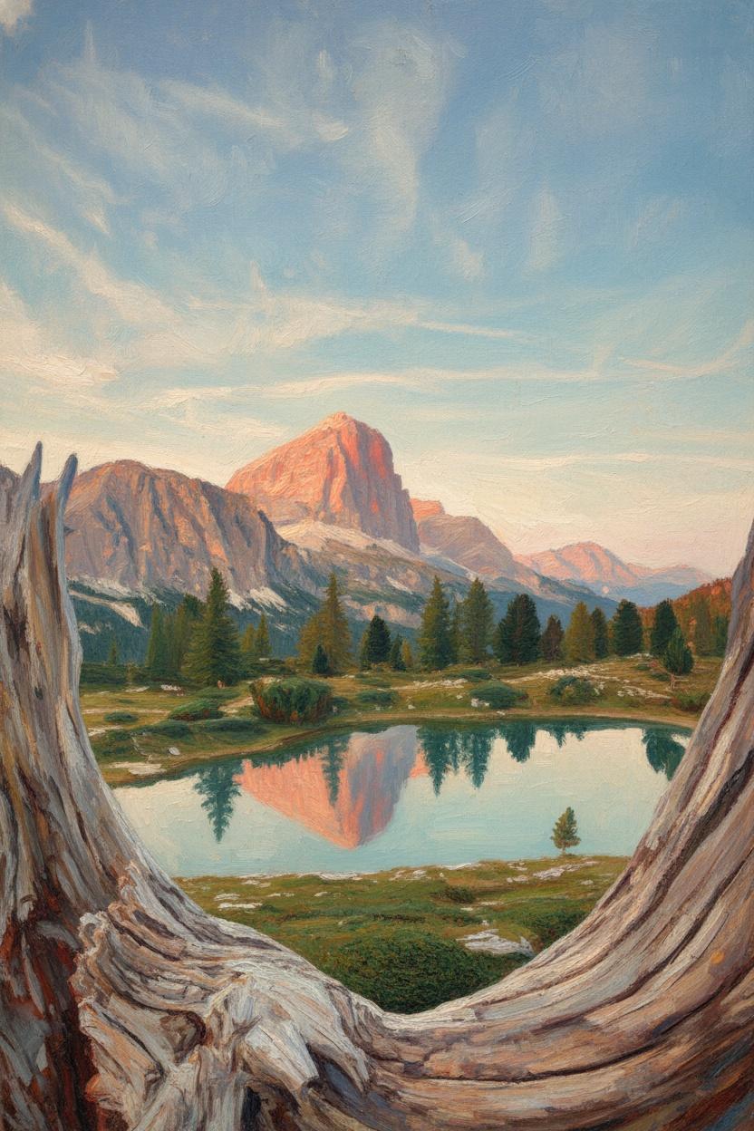 Golden Radiance Through The Ancient Arbor — Jacques Villedieu