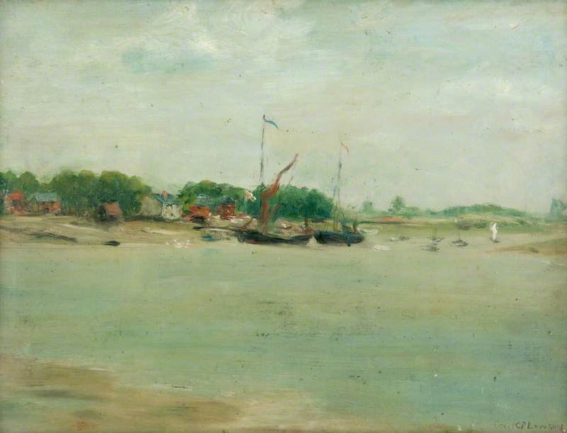 Seascape With Two Sailing Boats — Cecil Gordon Lawson