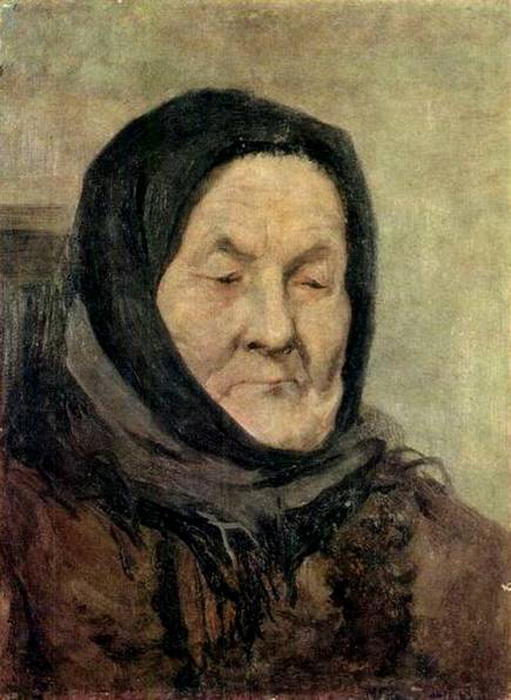 Portrait Of Old Woman — Grigoriy Myasoyedov