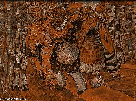Skomorokhi [the Buffoons] — Boris Dmitrievich Grigoriev