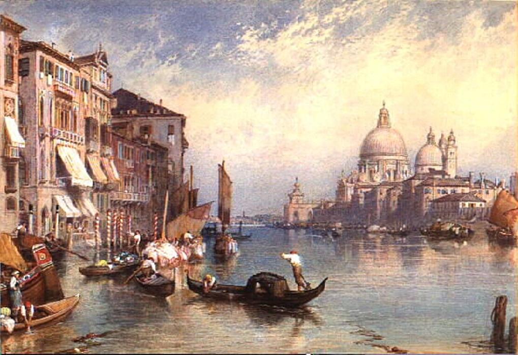 Venice. Santa Maria Della Salute From The Grand Canal — Myles Birket Foster