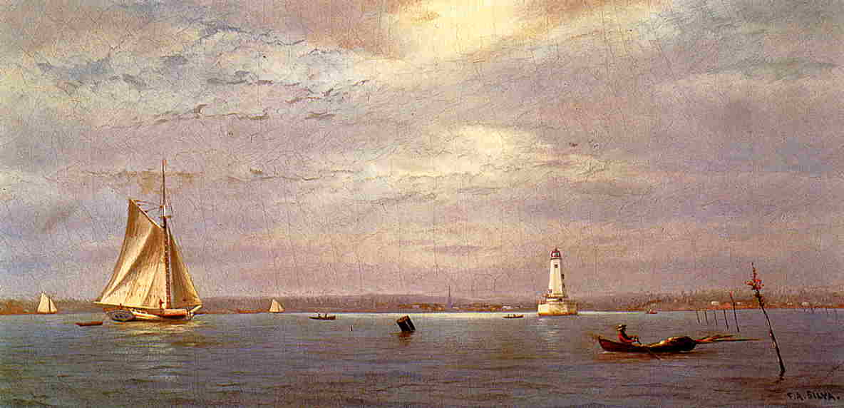 Robin's Reef Lighthouse Off Tomkinsville, New York Harbor — Francis A Silva
