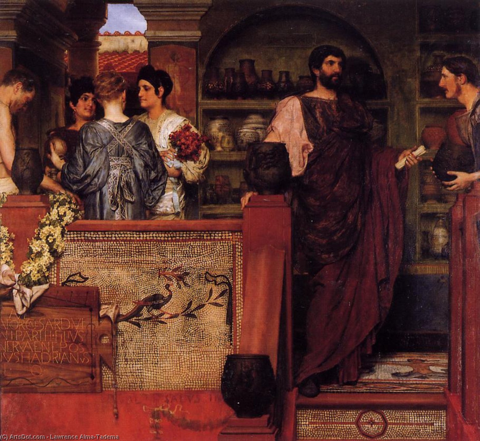 Hadrian Visiting A Romano British Pottery — Lourens Alma Tadema