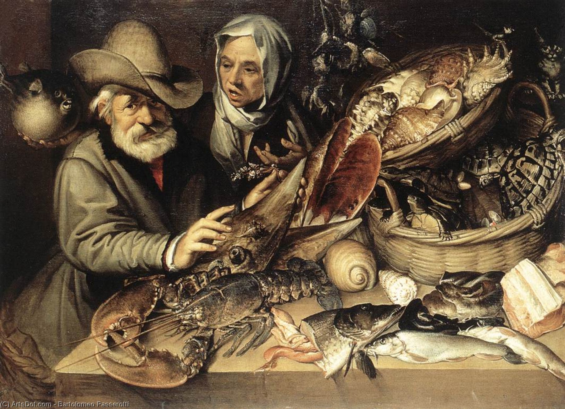 The Fishmonger's Shop — Bartolomeo Passerotti