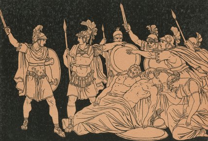 Turnus Over The Bodies Of Alma And Galaesus — Bartolomeo Pinelli