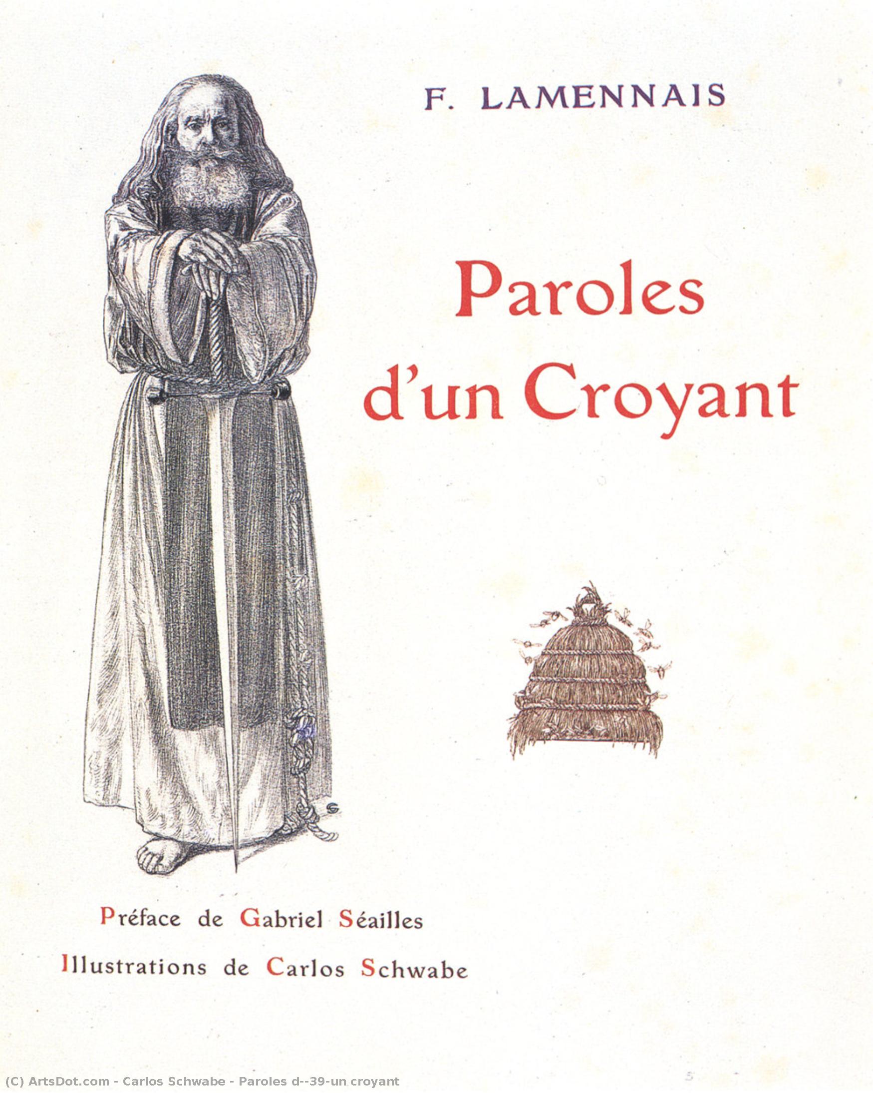 Paroles D'un Croyant — Carlos Schwabe