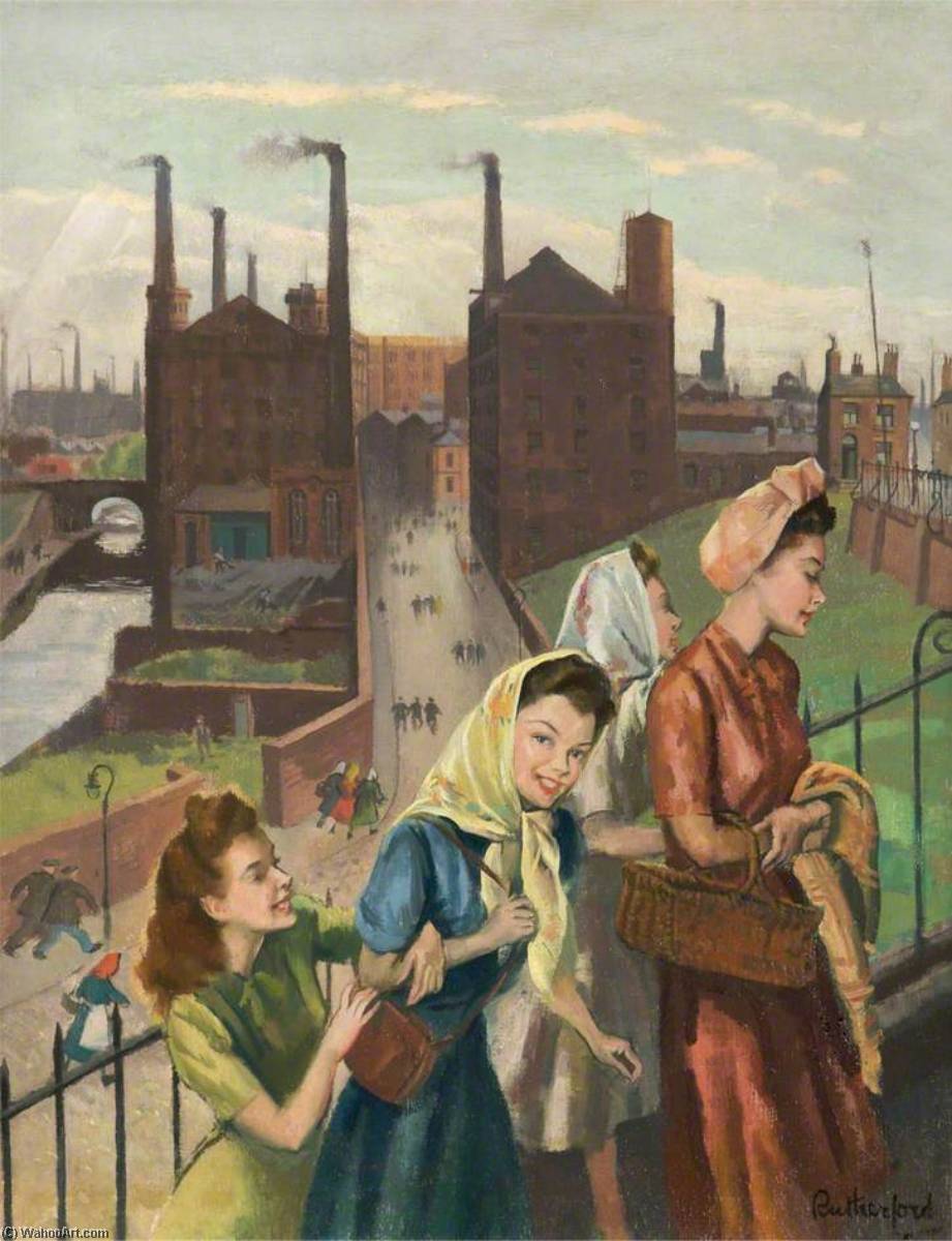 Mill Girls, Ashton, Lancashire — Harry Rutherford