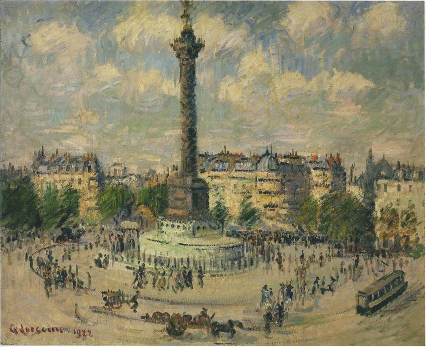 La Place De La Bastille — Gustave Loiseau