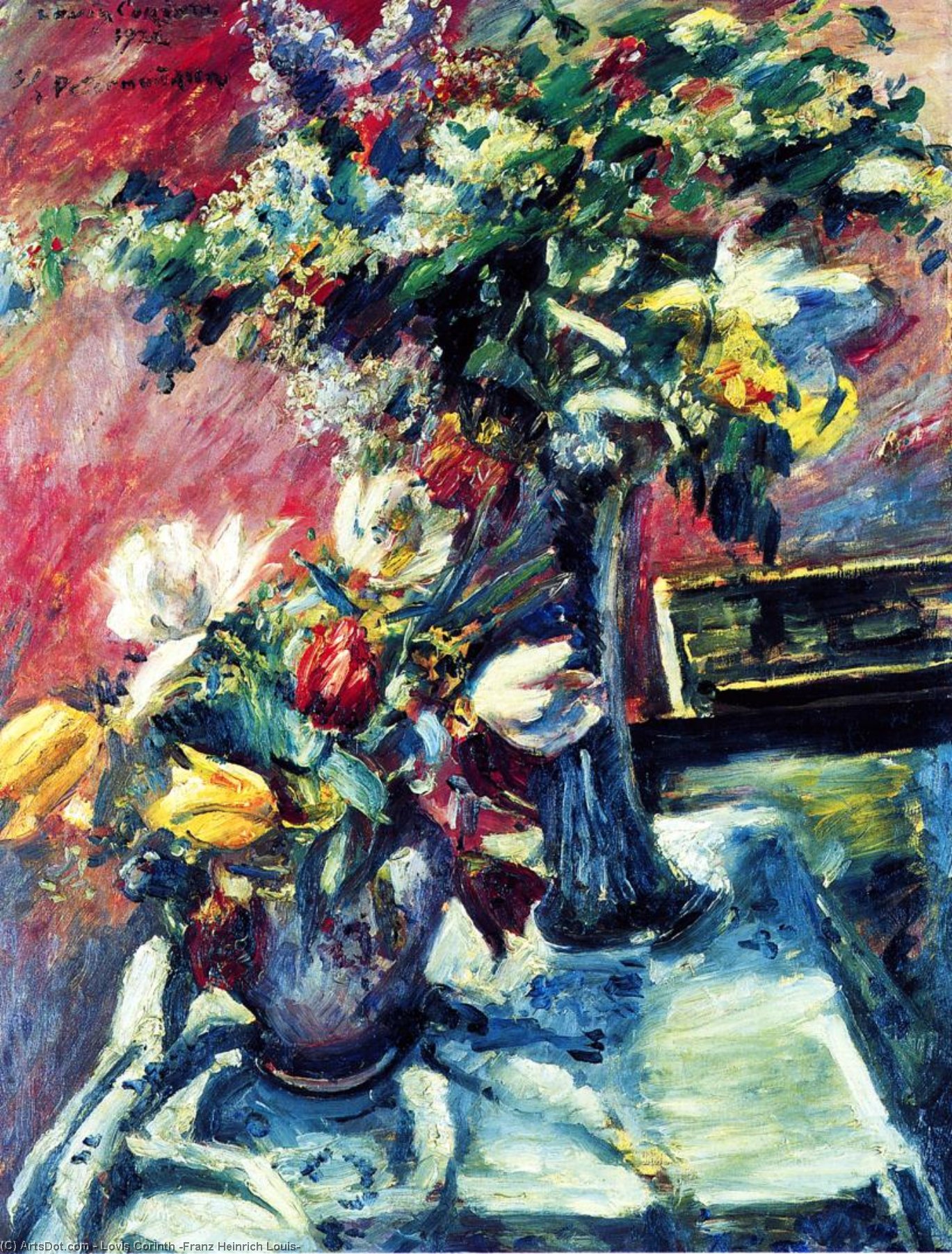 Lilac And Tulips — Lovis Corinth