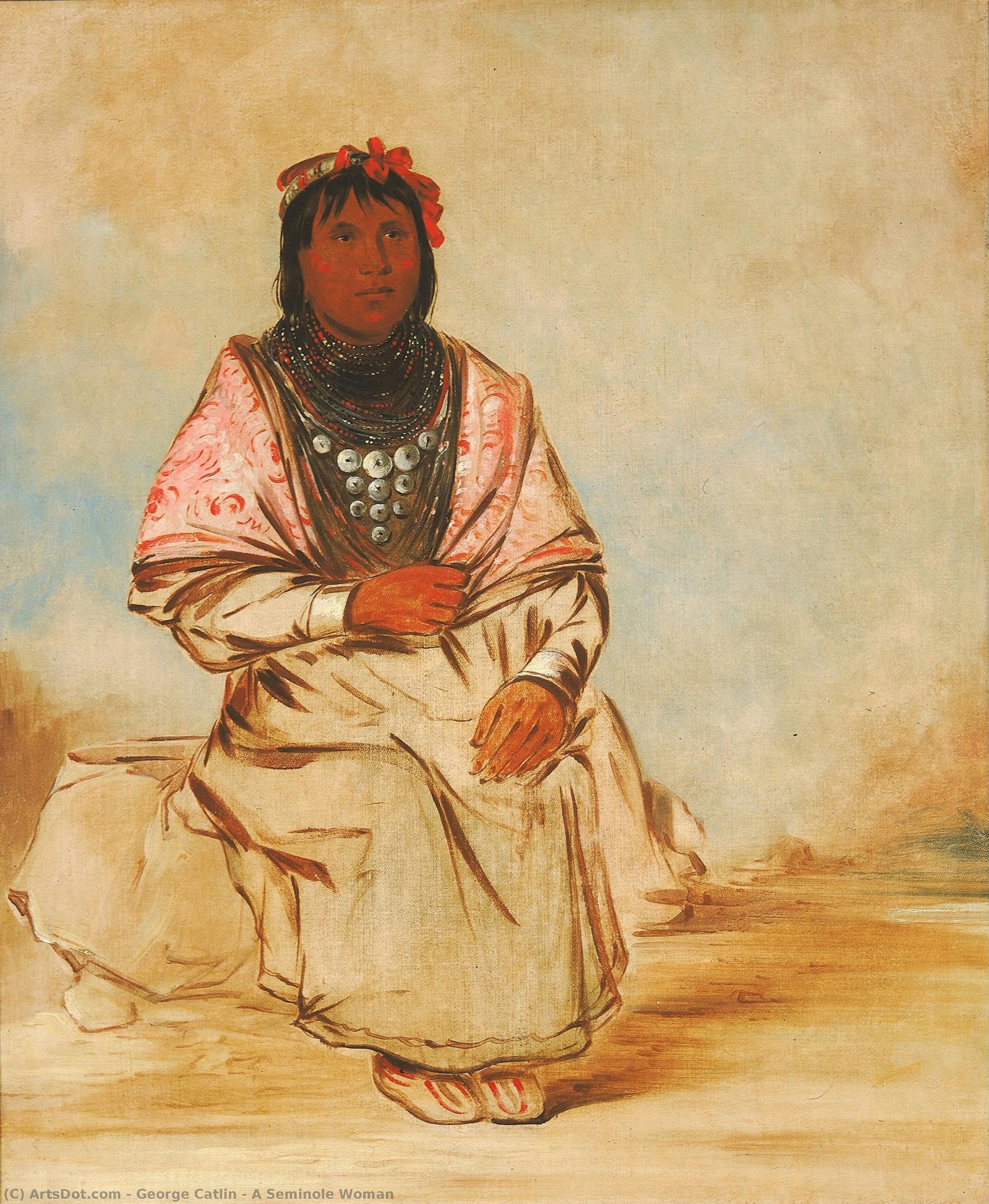 A Seminole Woman — Джордж Катлин