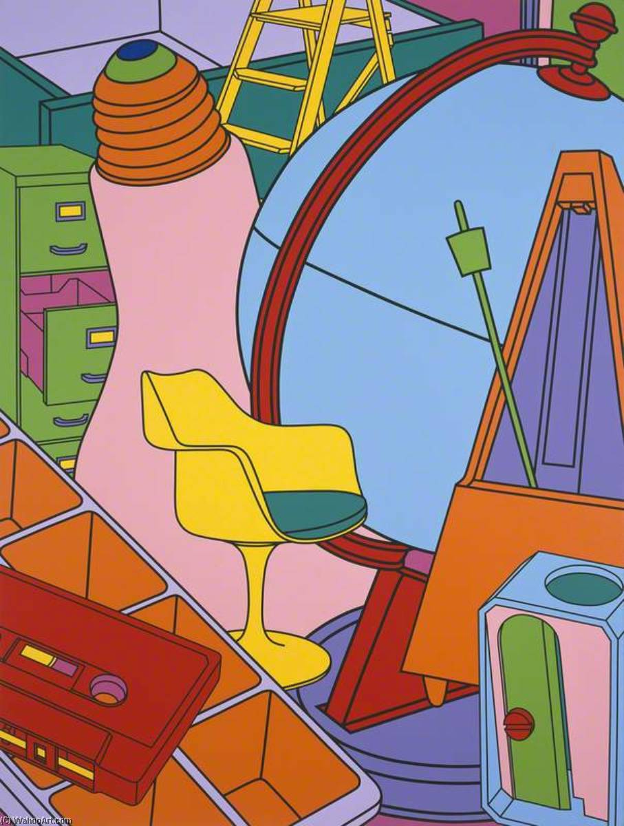 Inhale (yellow) — Michael Craig Martin