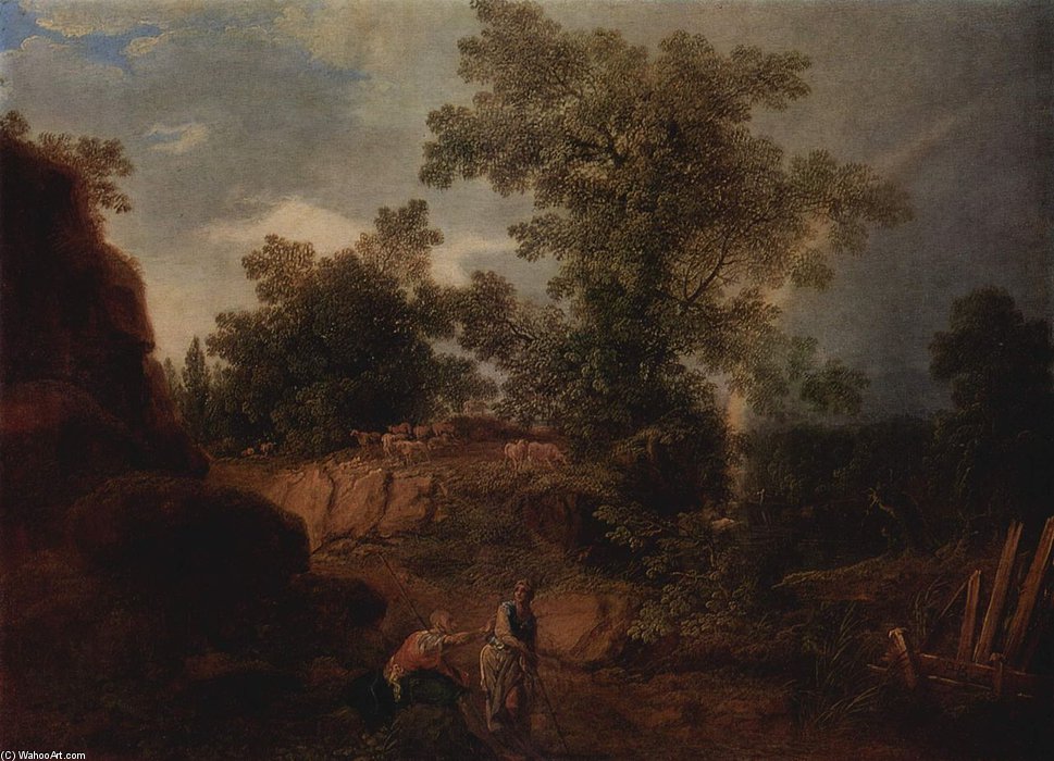 Landschaft Mit Regenbogen — Philipp Hieronymus Brinckmann