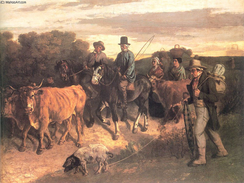 The Peasants Of Flagey Returning From The Fair Ornans — Gustave Courbet