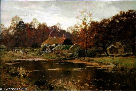 An Autumn Day At The Farm — Edward Wilkins Waite