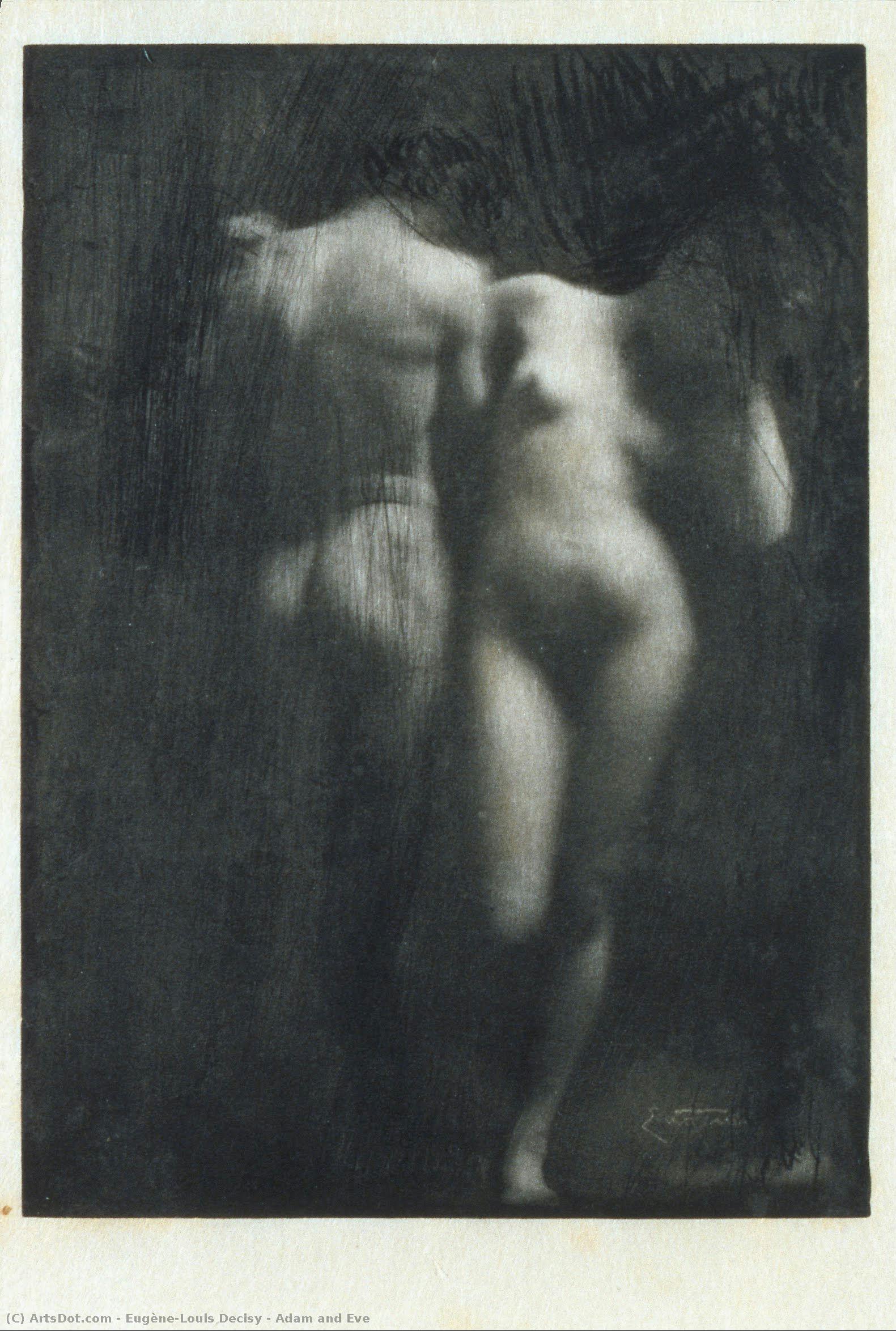 Adam And Eve — Eugène-louis Decisy