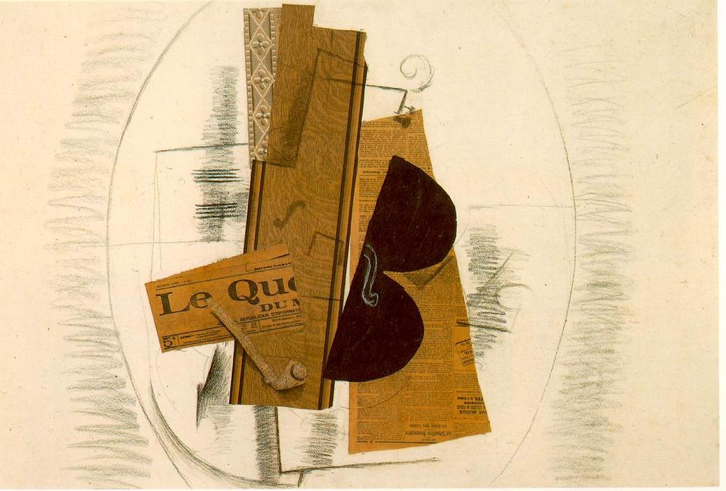 Violin And Pipe, 'le Quotidien' — Жорж Брак