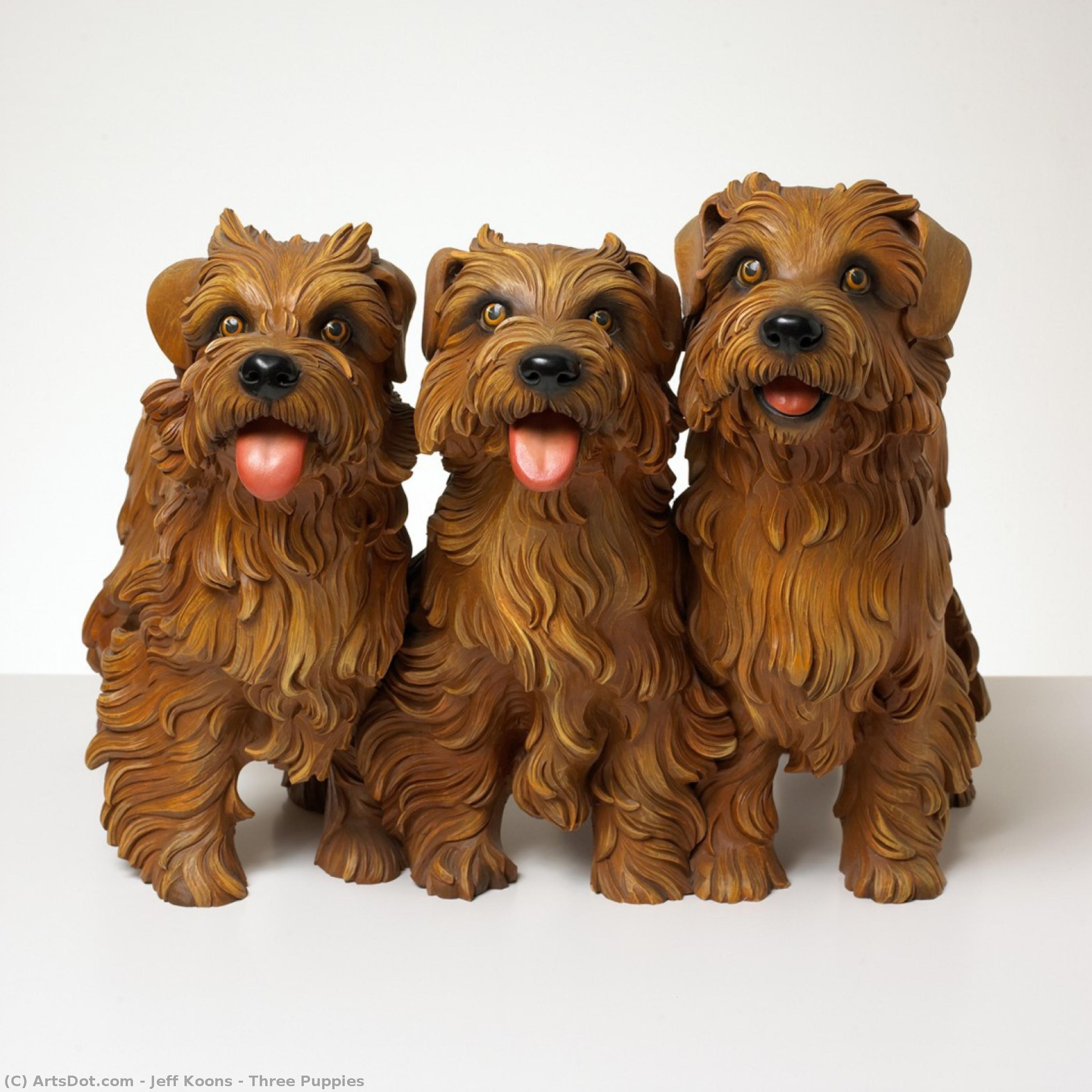 Three Puppies — Jeff Koons