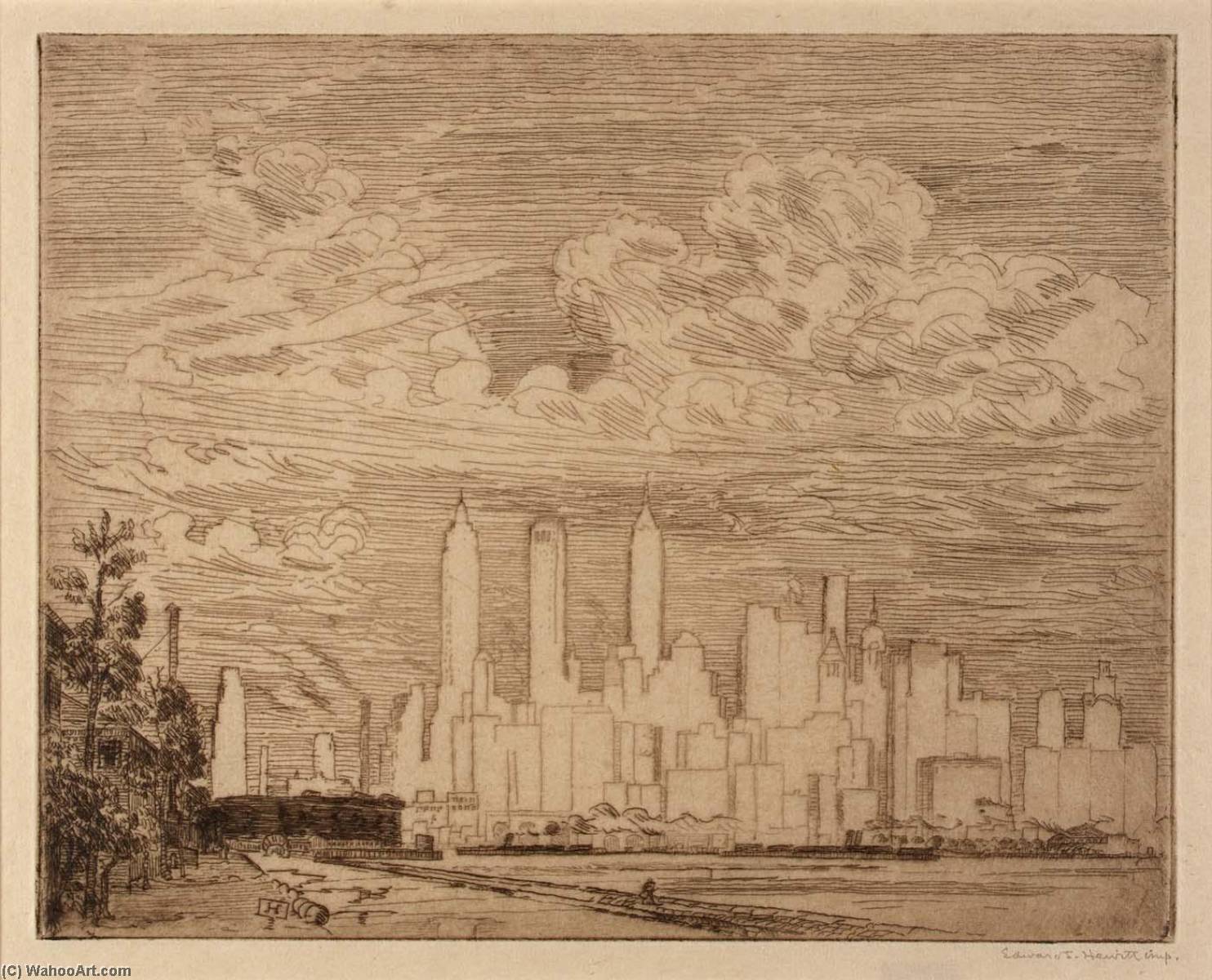 White Towers From Governors Island — Edward S Hewitt