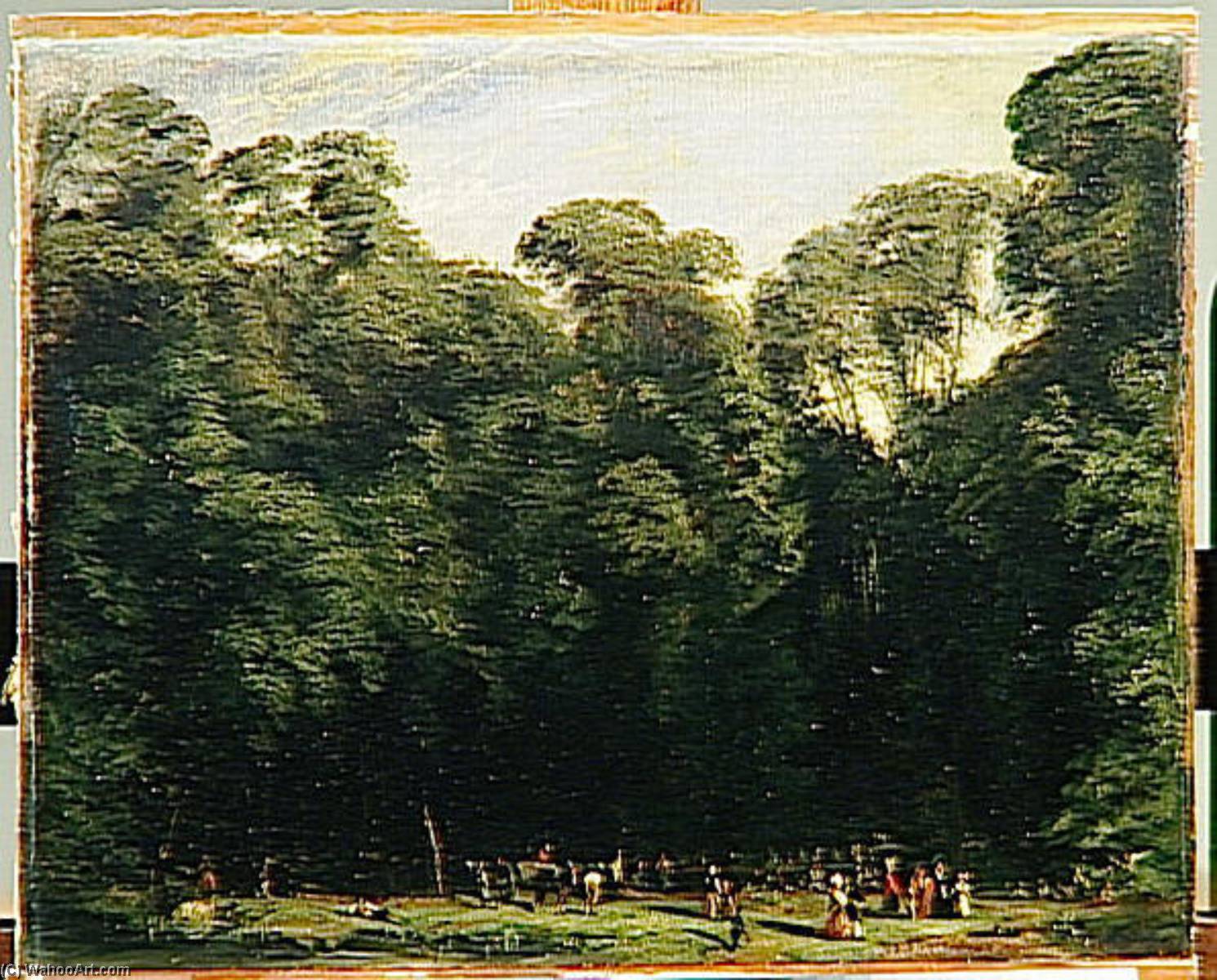 Le Parc De Saint Cloud Un Jour De Fete — Paul Huet