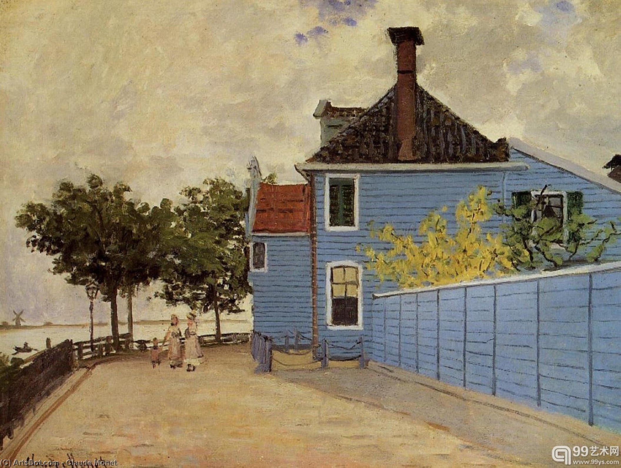 The Blue House At Zaandam — Claude Monet