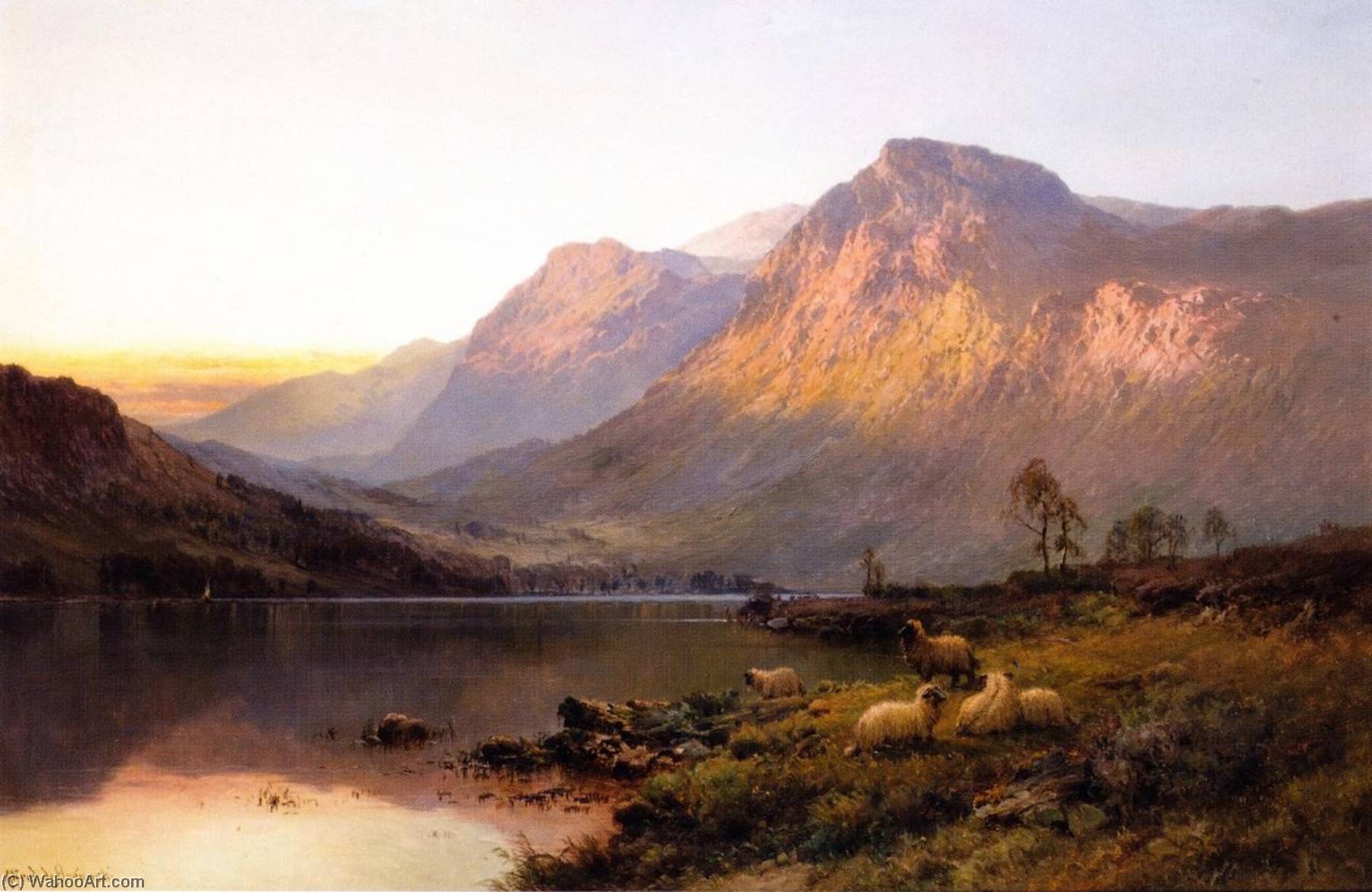 Evening Glow, Ben More — Alfred De Breanski Senior