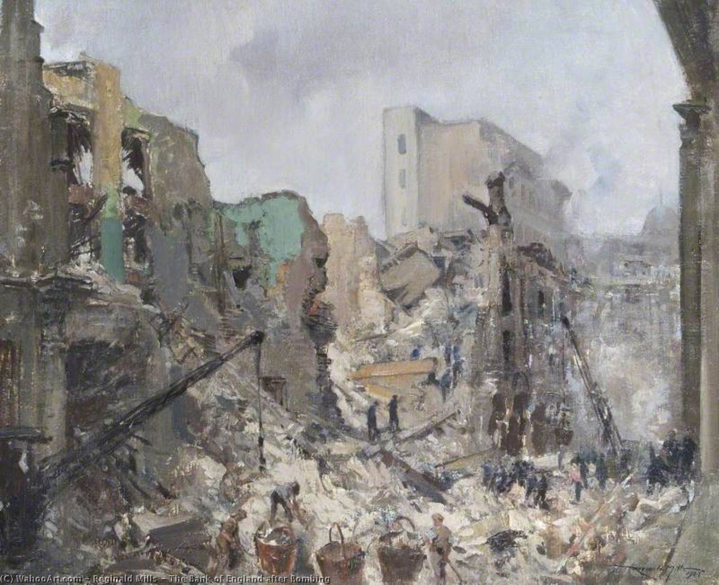 The Bank Of England After Bombing — Reginald Mills