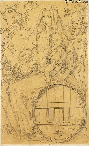 Vierge Sur Le Tonneau Dans Le Vignoble Champenois — Léonard Tsuguharu Foujita
