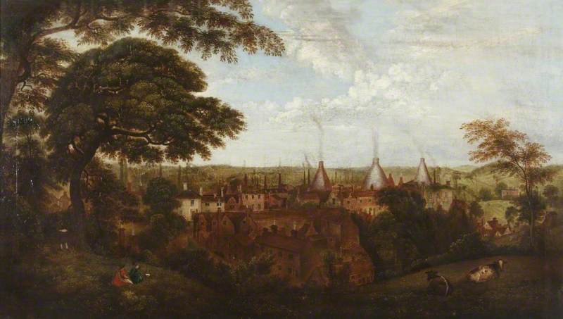 View Of Wordsley, Stourbridge, From Dob Hill — Henry Lark I Pratt