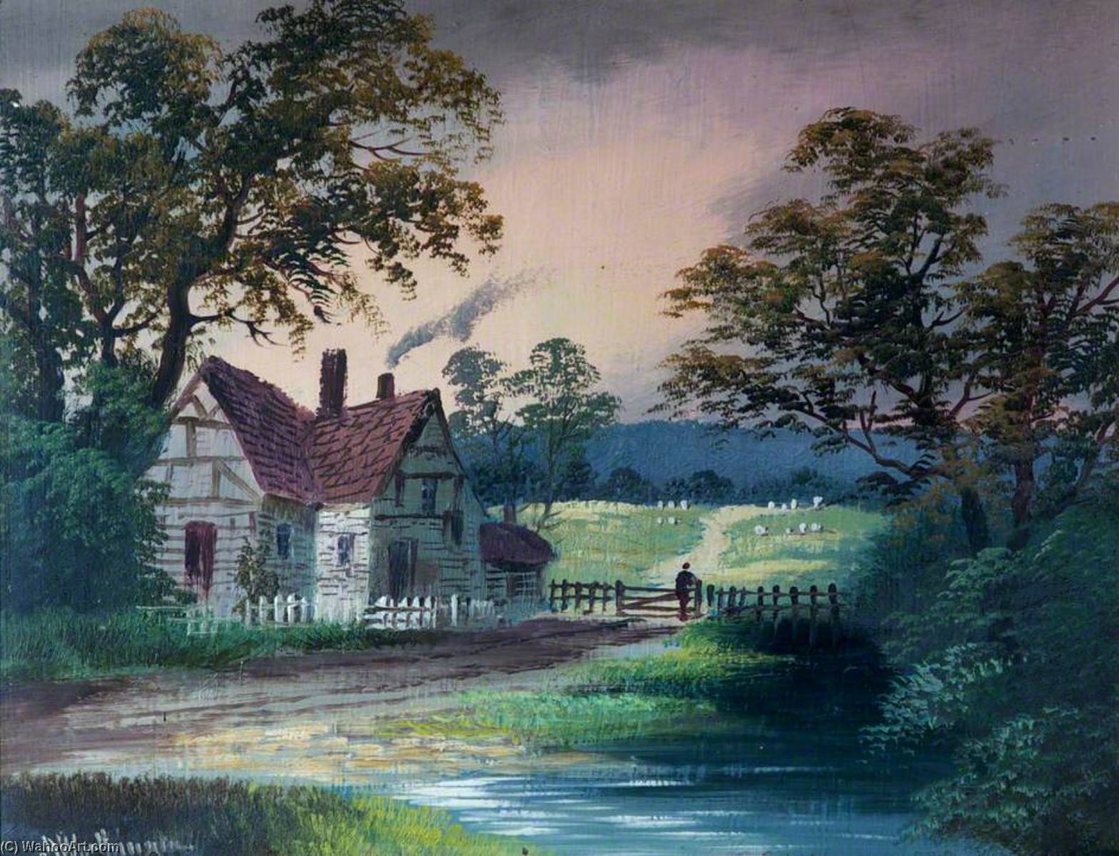 Half Timbered House — Alfred Worthington