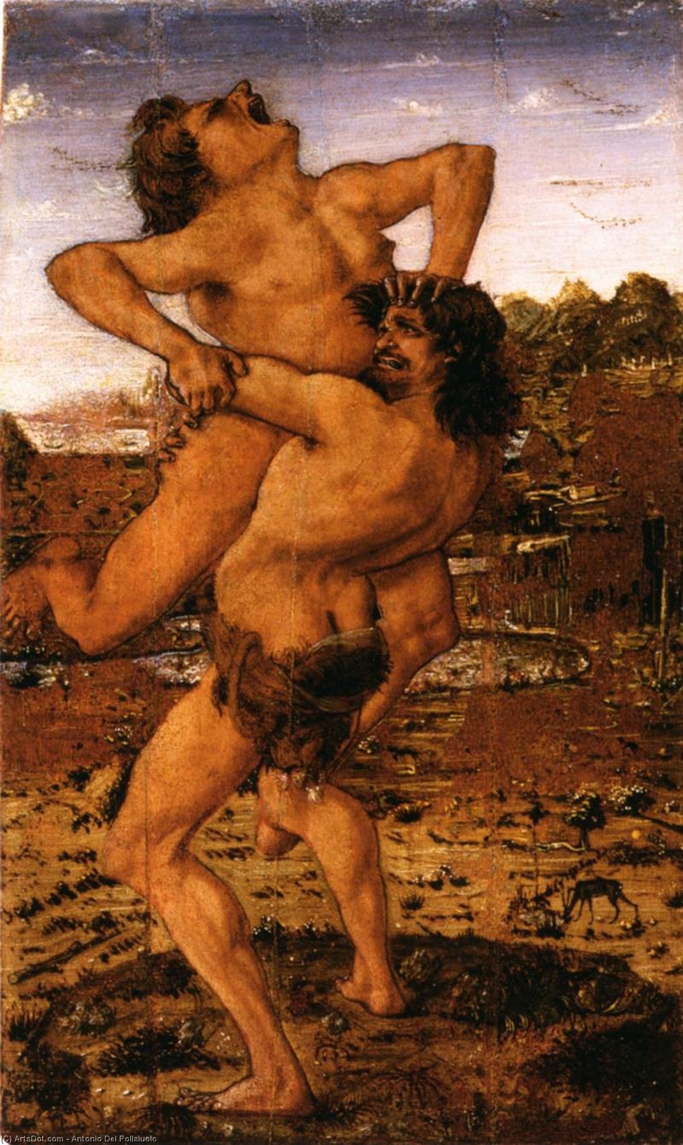 Hércules Y Antaeo — Antonio Del Pollaiuolo