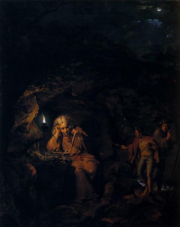 A Philosopher By Lamp Light — Джозеф Райт Дерби
