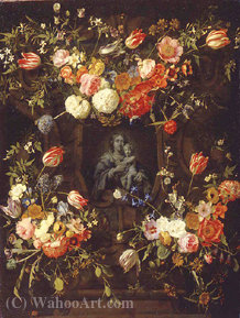 Madonna Im Blumenkranz — Frans Ykens