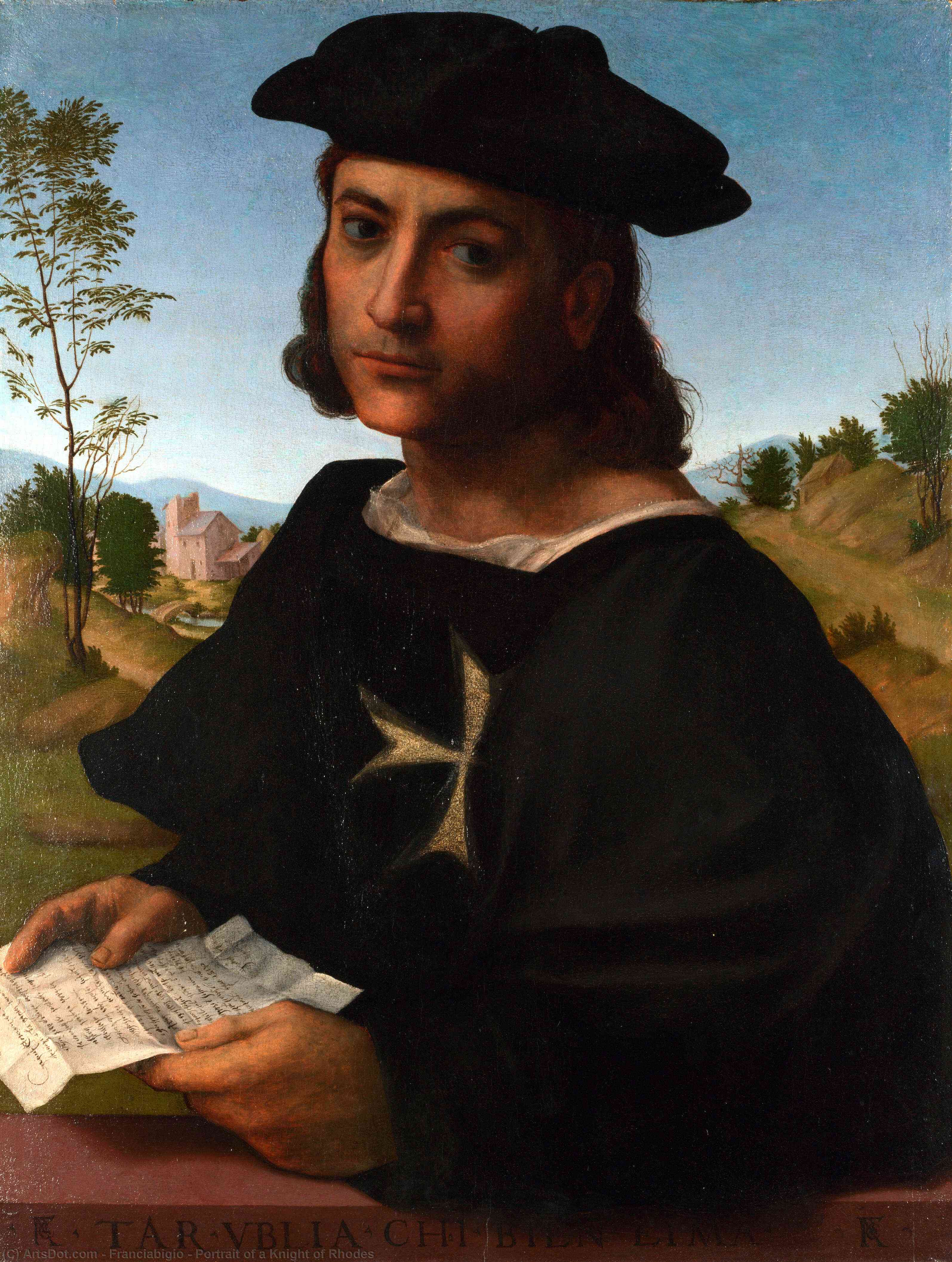 Portrait Of A Knight Of Rhodes — Franciabigio