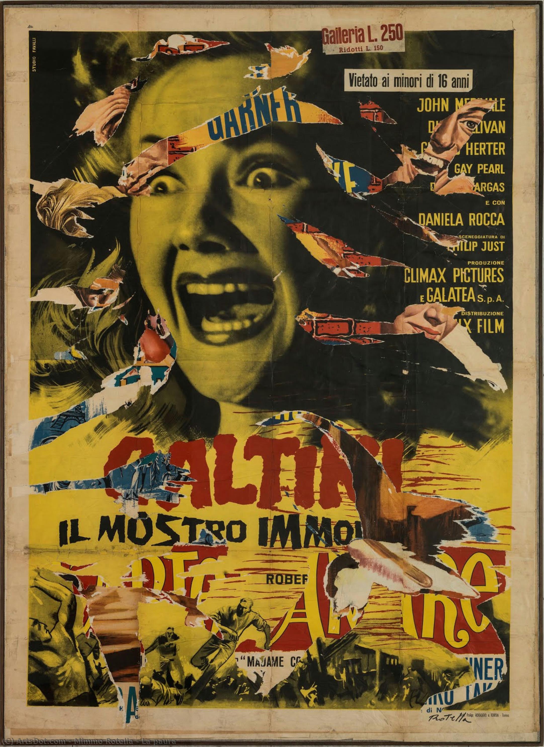 La Paura — Mimmo Rotella