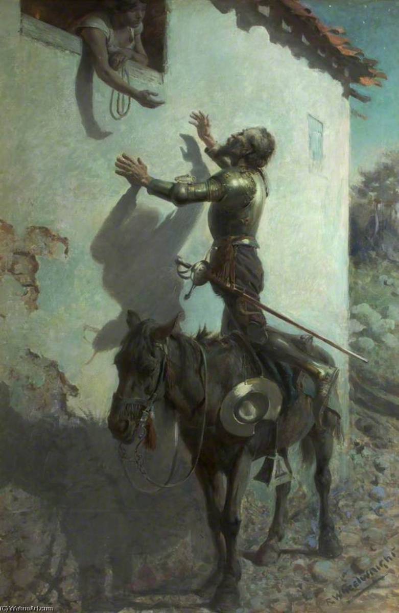 Don Quixote And Maritornes At The Inn (from The Novel By Cervantes) — Rowland Wheelwright