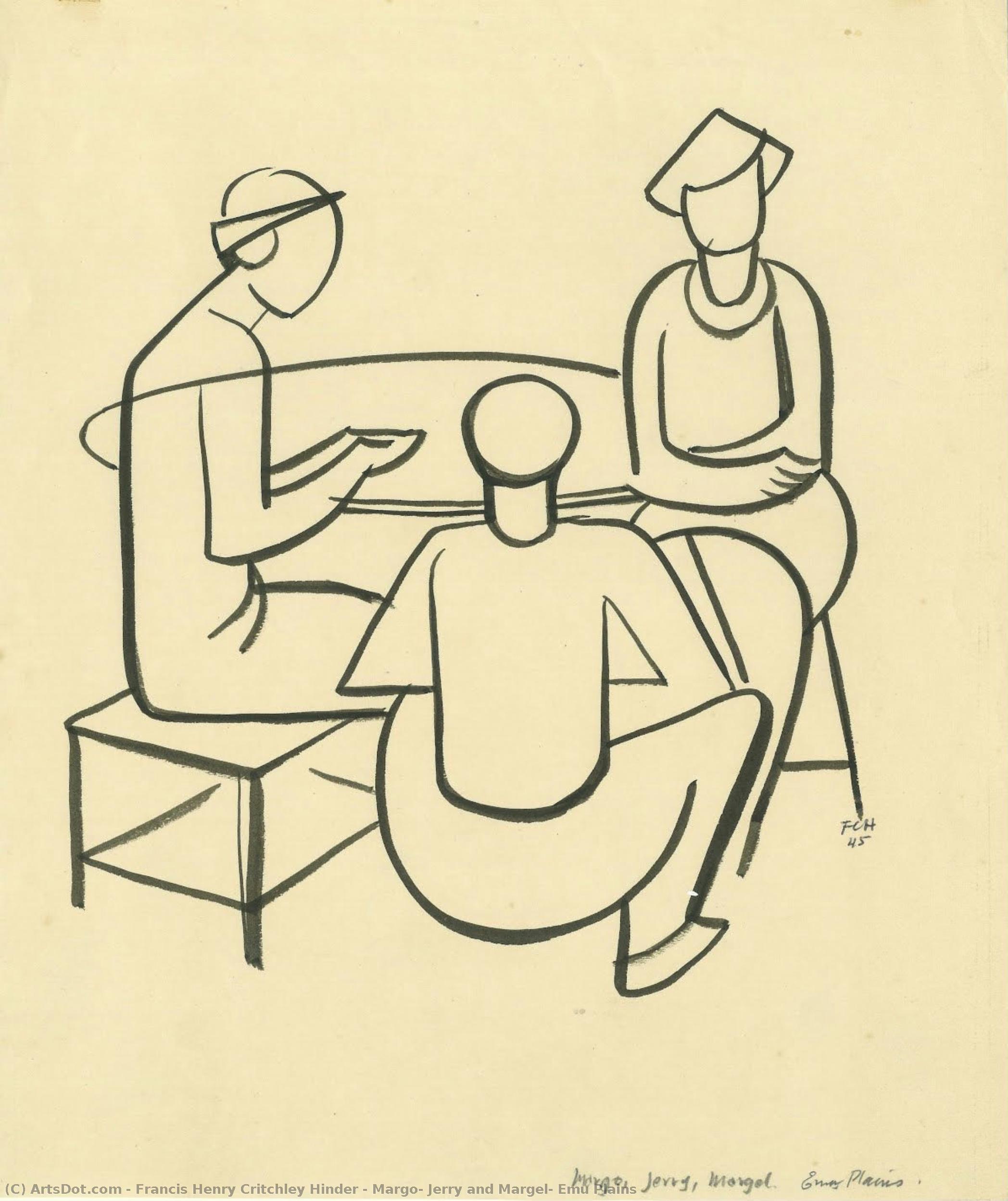 Margo, Jerry And Margel, Emu Plains — Francis Henry Critchley Hinder