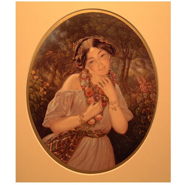 Flora The Gipsy Girl — George Baxter