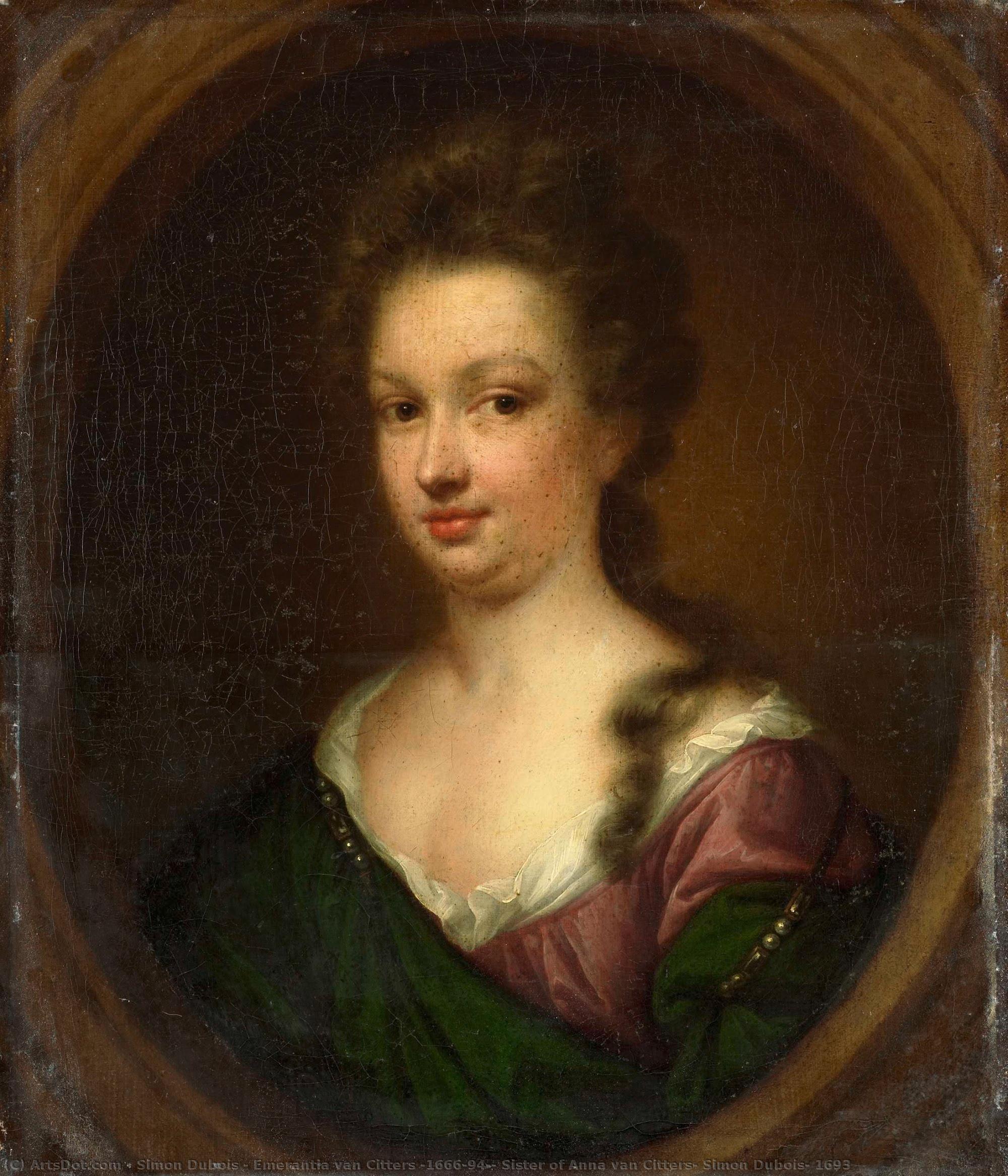 Emerantia Van Citters (1666-94), Sister Of Anna Van Citters, Simon Dubois, 1693 — Simon Dubois