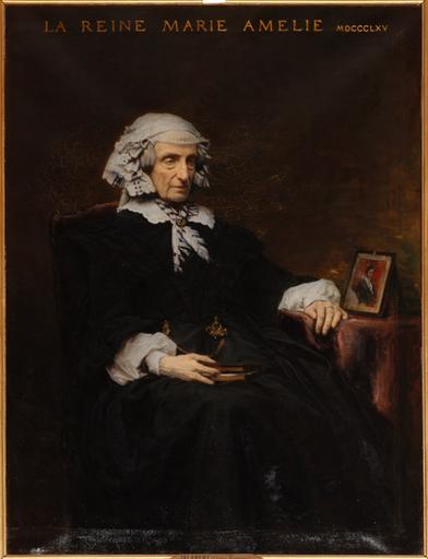 Portrait De La Reine Marie Amelie — Charles François Jalabert