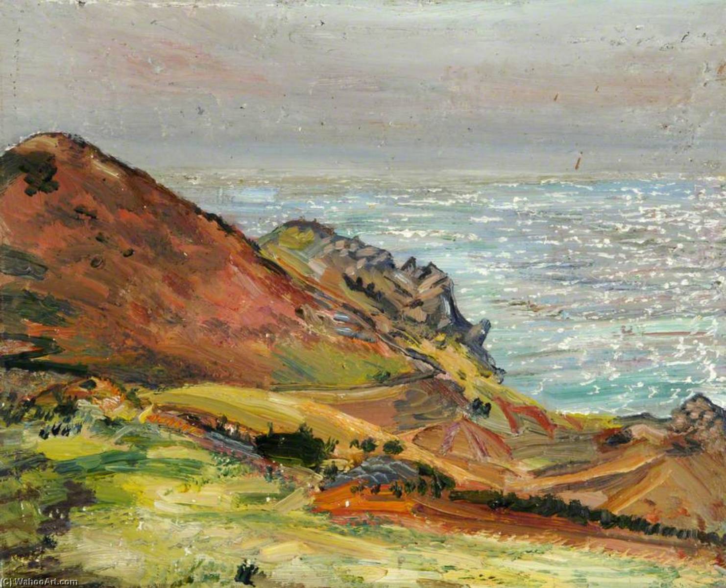 La Belle Hougue Point In A Storm — Francis Ferdinand Maurice Cook