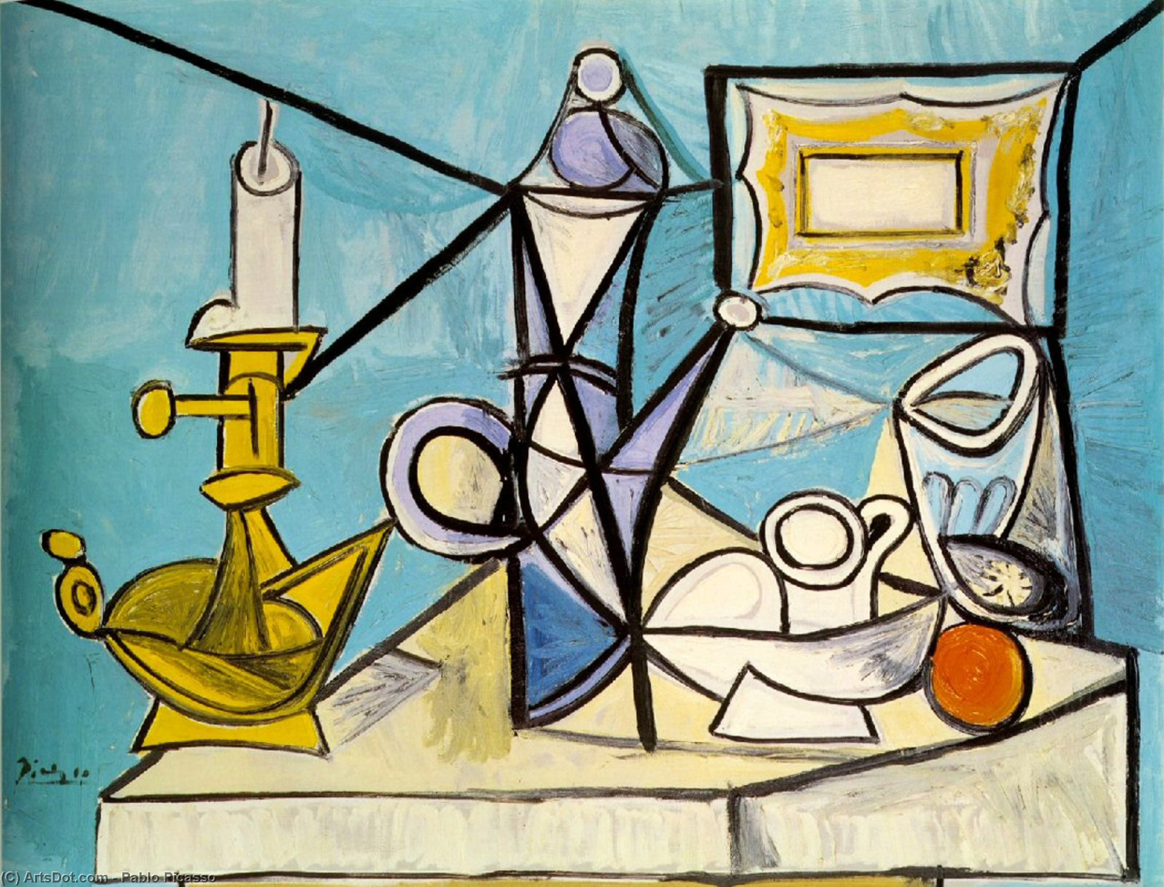 Naturaleza Muerta Con Lámpara — Pablo Picasso